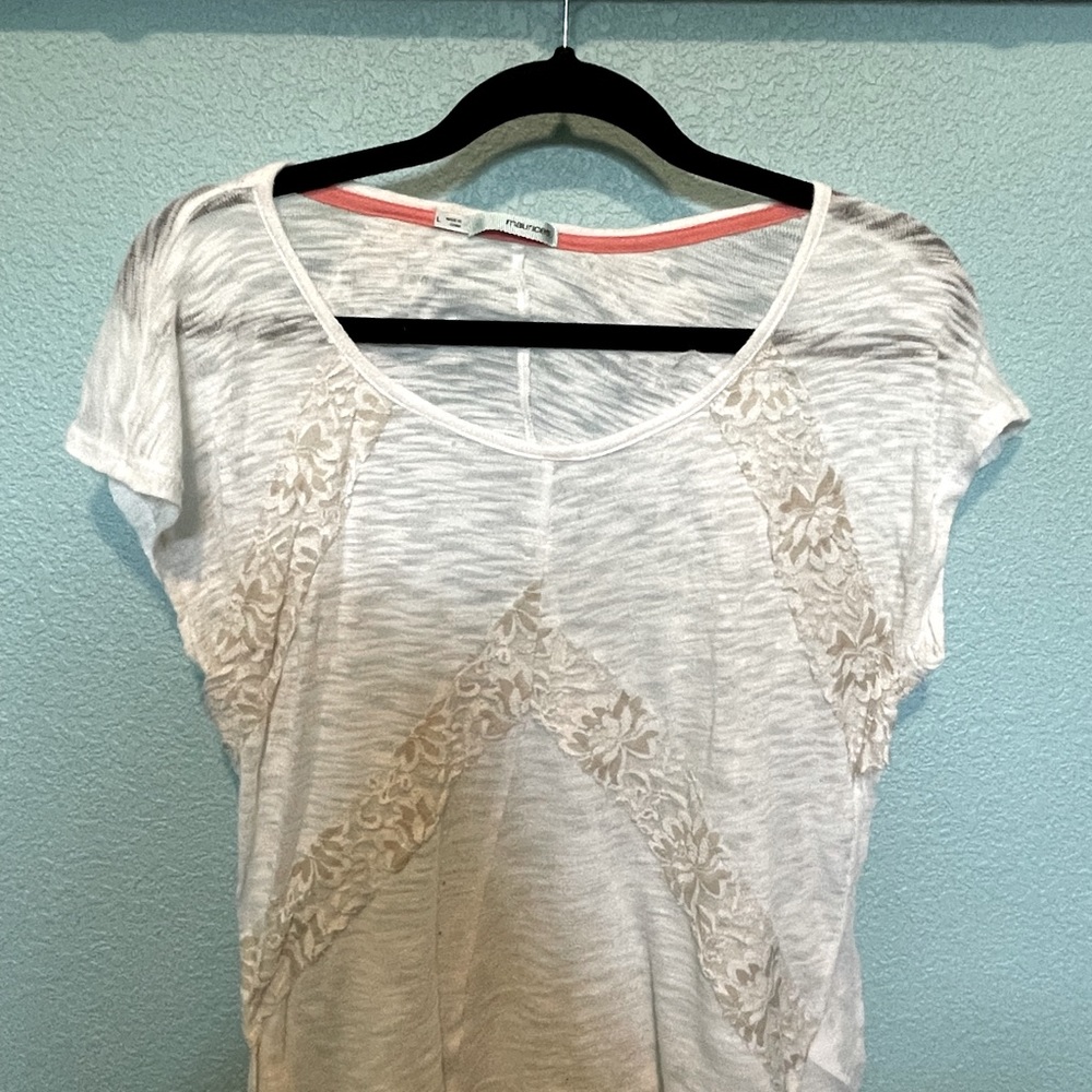 Maurices Burn Out blouse